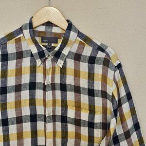 Vince Linen Button Down XL